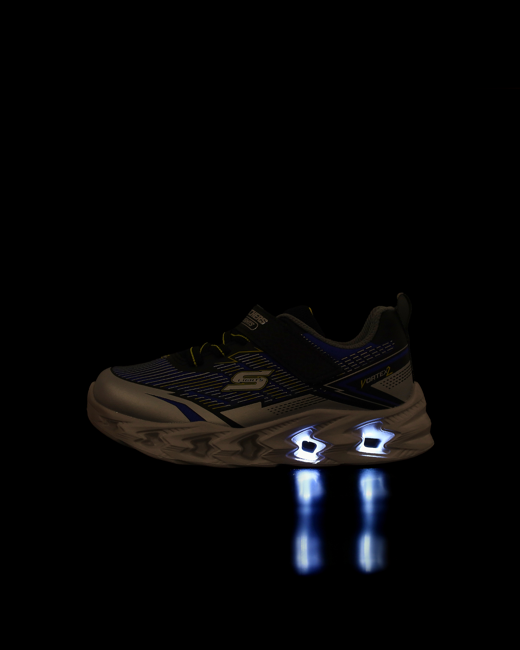 Skechers Vortex 2.0 Küçük Erkek Çocuk Gri Işıklı Spor Ayakkabı